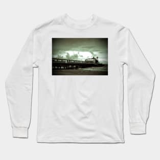 Bournemouth Pier and Beach Dorset England UK Long Sleeve T-Shirt